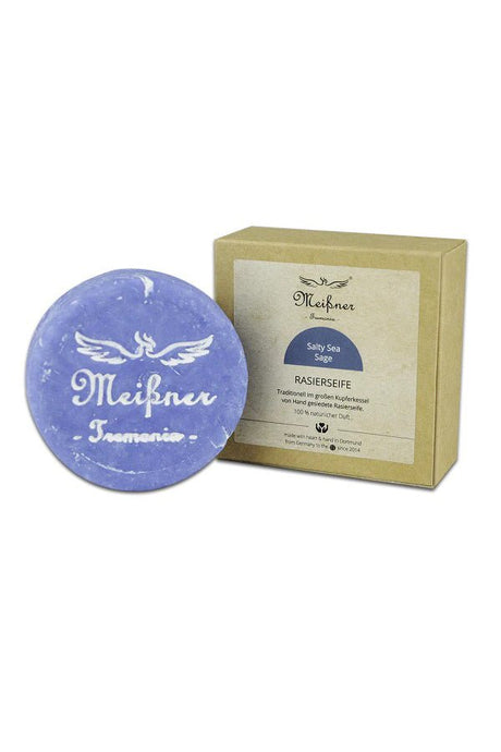 Meissner Tremonia scheerzeep Salty Sea Sage 95gr - Manandshaving - Meissner Tremonia