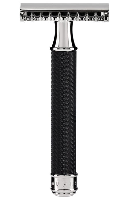 Muhle R41 BLACK double edge safety razor met tandkam - Manandshaving - Muhle