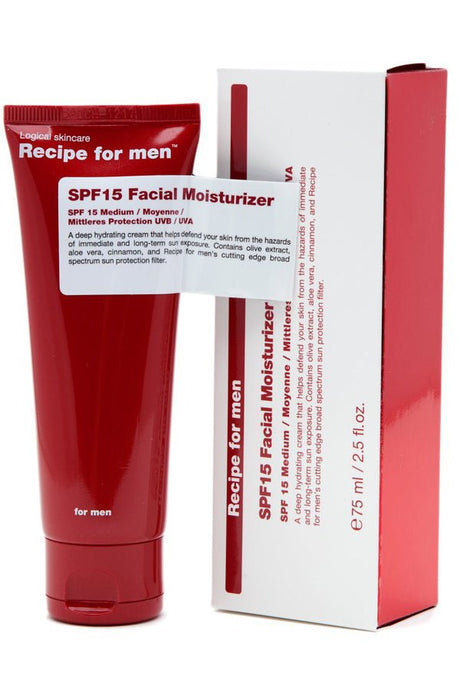 Recipe for Men moisturizer SPF15 75ml - Manandshaving - Recipe for Men