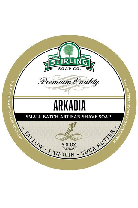 Stirling Soap Co. scheercrème Arkadia 165ml - Manandshaving - Stirling Soap Co.