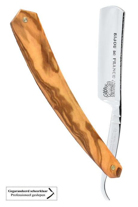 Thiers-Issard open scheermes Chevron Olijfhout 5/8" - Manandshaving - Thiers-Issard