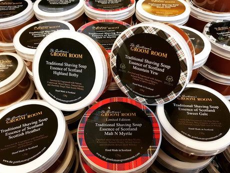 De Schotse scheerzepen Essence of Scotland zijn weer op voorraad - Manandshaving