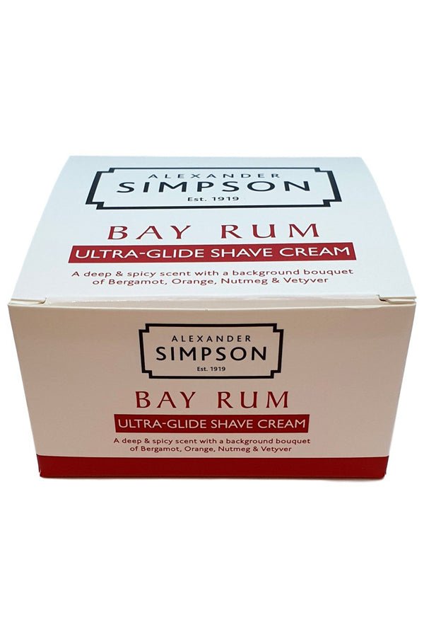 Alexander Simpson Est. 1919 scheercrème Bay Rum 180ml - Manandshaving - Simpson