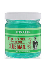 Clubman Pinaud Hard to Hold Styling Gel 453gr - Manandshaving - Clubman Pinaud