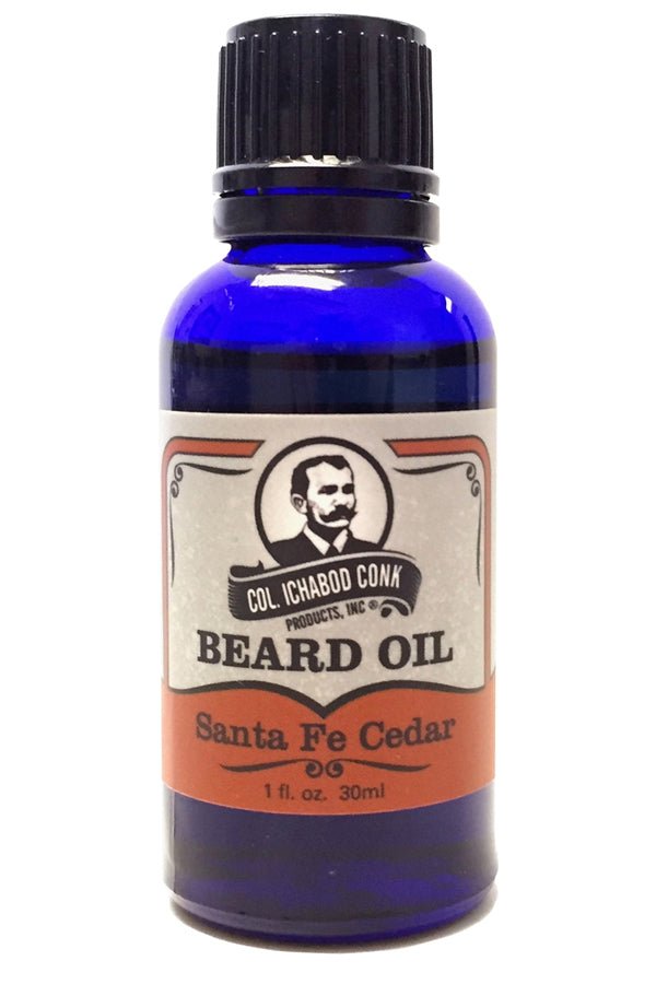 Colonel Ichabod Conk baardolie Santa Fe Cedar 30ml - Manandshaving - Col. Ichabod Conk