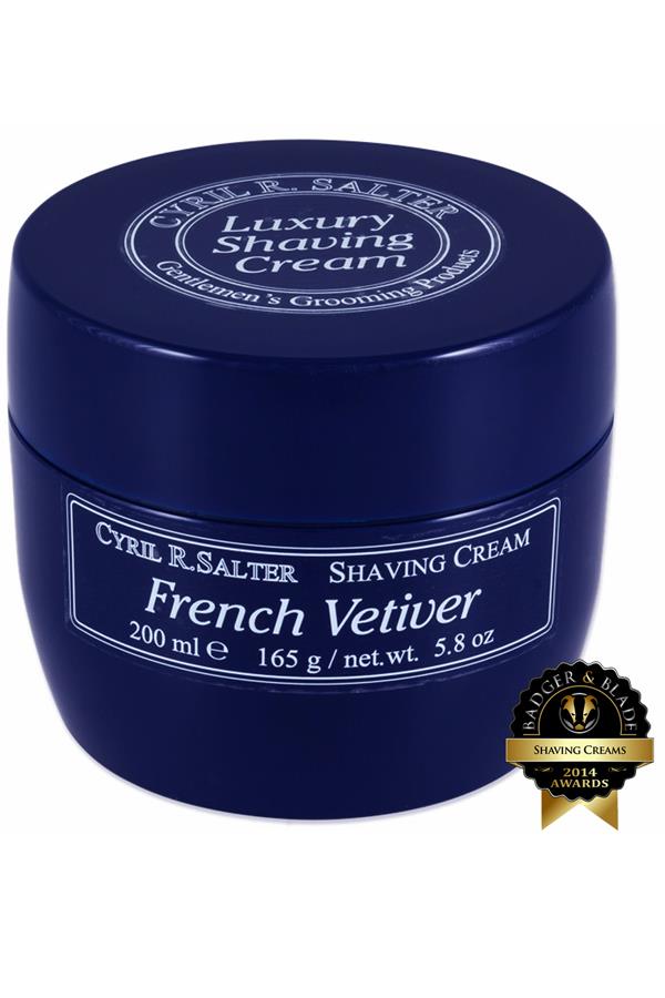 Cyril R Salter scheercrème French Vetiver 165gr - Manandshaving - Cyril R Salter