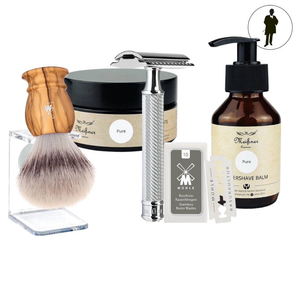 De keuze van de Meesterbarbier scheerpakket SENSITIVE SKIN - Manandshaving - Manandshaving