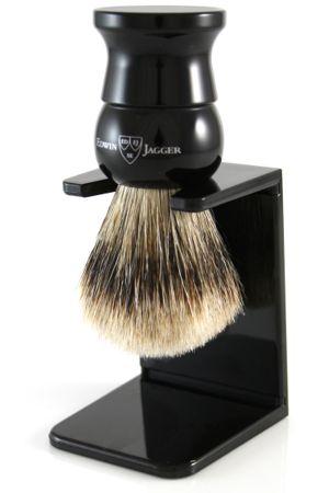 Edwin Jagger scheerkwast synthetische haar zwart M - Manandshaving - Edwin Jagger