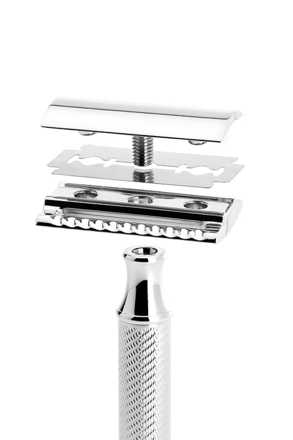 CLASSIC OLD FASHION VINTAGE SAFETY RAZOR + 20 PCS DOUBLE EDGE BLADES SET NEW