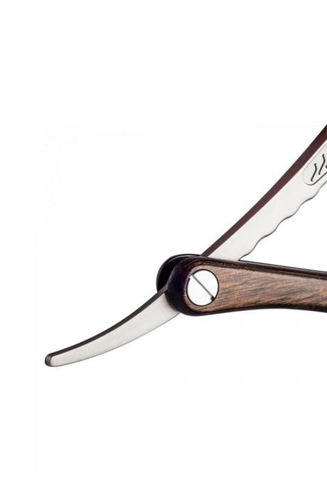 Feather shavette scheermes Artist Club SS Scotch Wood Razor - Manandshaving - Feather