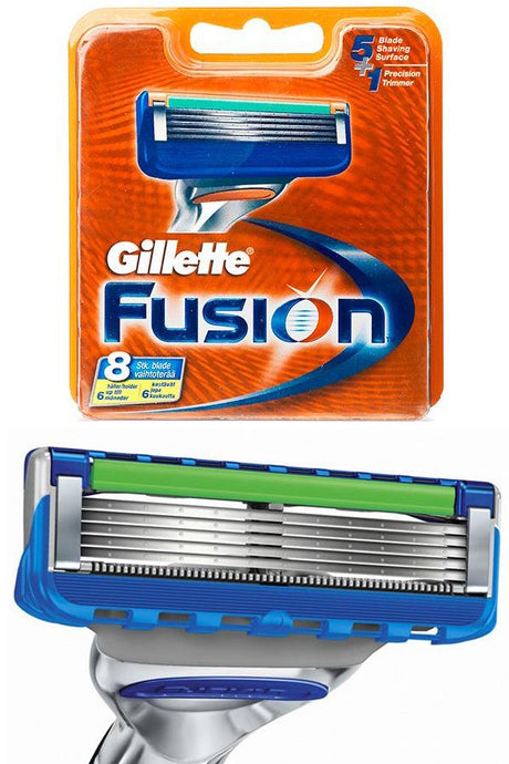 Gillette Fusion scheermesjes 8 stuks - Manandshaving - Gillette