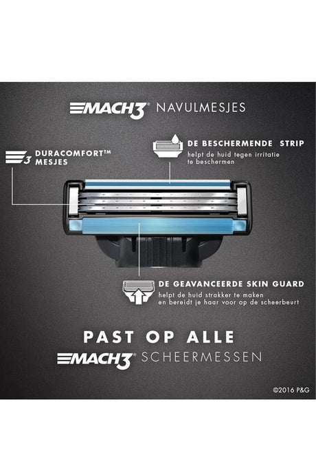 Gillette Mach3 scheermesjes 8 stuks - Manandshaving - Gillette