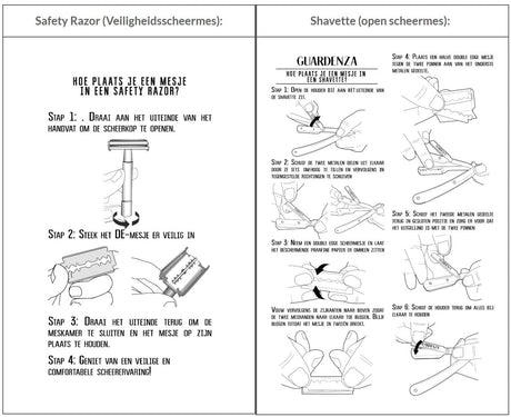 Guardenza double edge scheermesjes 5 stuks - Manandshaving - Guardenza