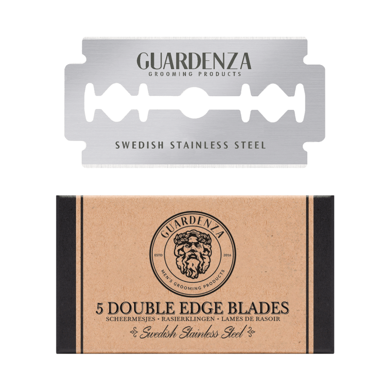 Guardenza double edge scheermesjes 5 stuks - Manandshaving - Guardenza