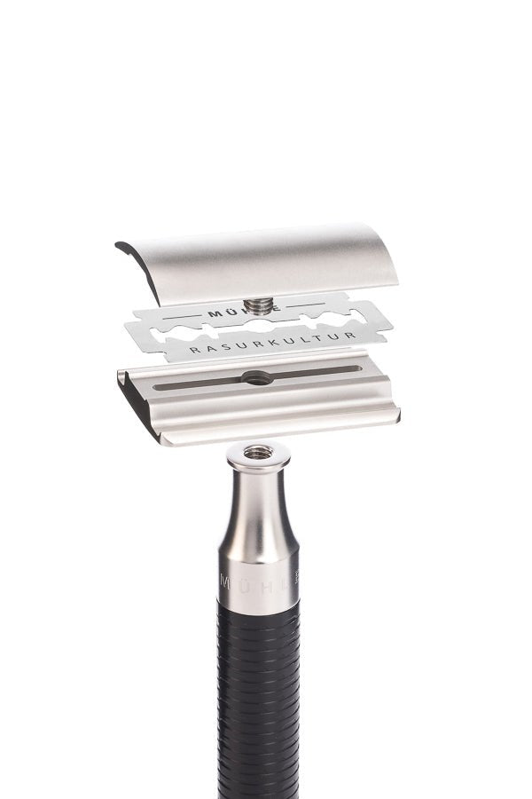 Muhle double edge safety razor ROCCA stainless steel silver matt