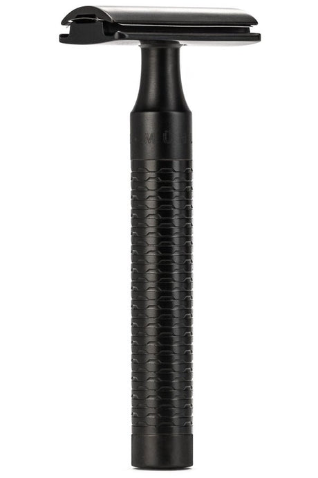 Muhle double edge safety razor ROCCA RVS zwart R96 JET - Manandshaving - Muhle