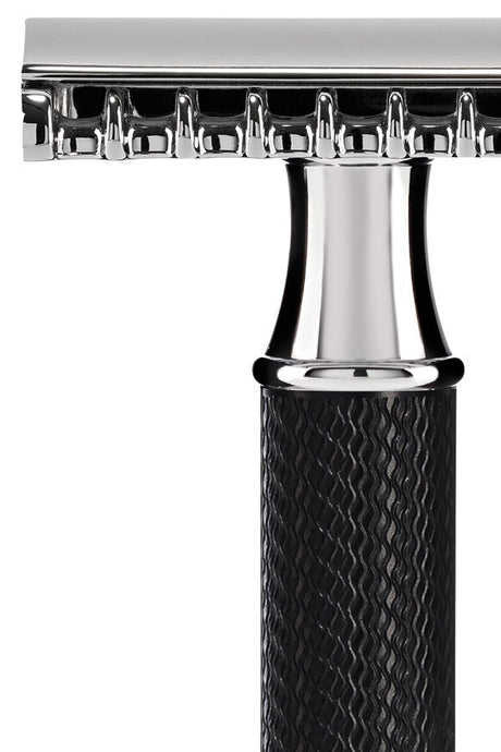 Muhle R41 BLACK double edge safety razor met tandkam - Manandshaving - Muhle