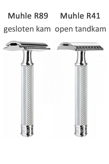 Muhle R89 double edge safety razor chroom - Manandshaving - Muhle