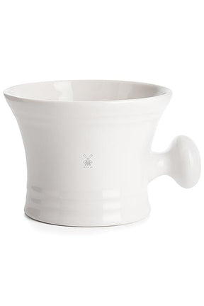 Muhle scheerkom porselein wit + handvat - Manandshaving - Muhle