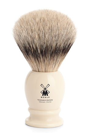 Muhle scheerkwast dassenhaar CLASSIC wit M - Manandshaving - Muhle