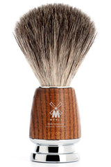 Badger de pincel de afeitar muhle cabello rytmo ash madera