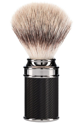 Muhle scheerkwast synthetisch haar Traditional zwart chroom - Manandshaving - Muhle