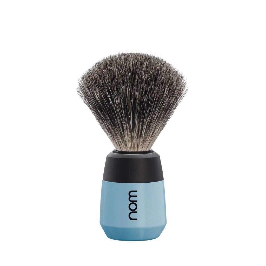 nom MAX scheerkwast dassenhaar blauw - Manandshaving - nom