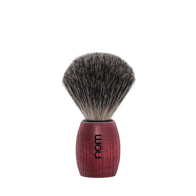 nom OLE scheerkwast dassenhaar rood essenhout - Manandshaving - nom