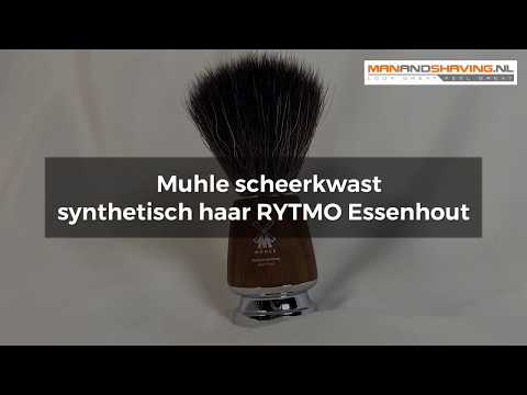 Muhle Brosse à raser les cheveux synthétiques Rytmo Wood