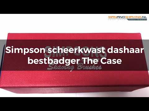 Simpson shaving brush badger hair bestbadger The Case