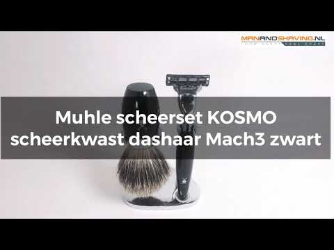 Muhle Shaher Set Kosmo S281K876M3 - FIE PEIL - MACH3 - NEGRO