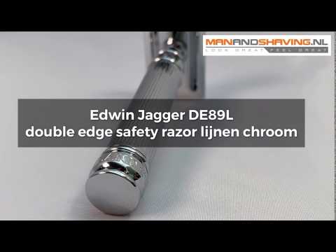 Edwin Jagger De89l Double bord de sécurité Lignes de rasoir chrome