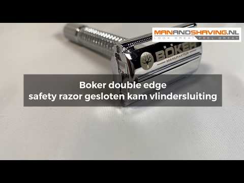 Boker double edge safety razor closed comb butterfly closure