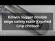 Edwin Jagger Double Edge Safety Safety Razor Knurled Grip Chrome