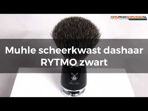 Muhle Shaving brush badger hair rytmo black