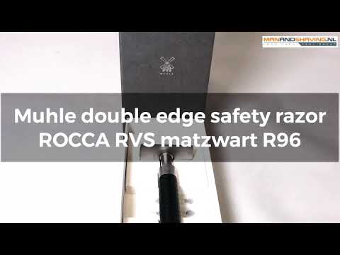 Muhle double edge safety razor ROCCA stainless steel matte black R96