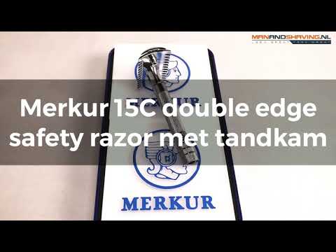 Merkur 15C double edge safety razor met tandkam