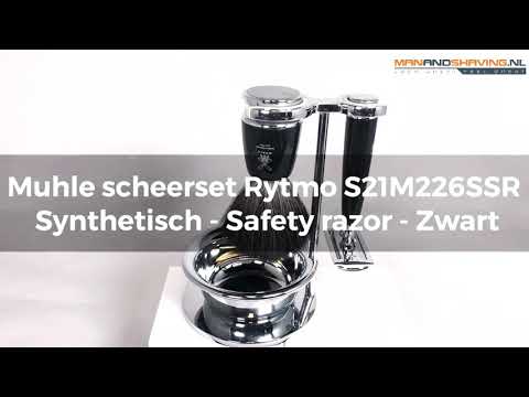 Muhle Scheerset Rytmo S21M226SSR - sintetico - rasoio di sicurezza - nero