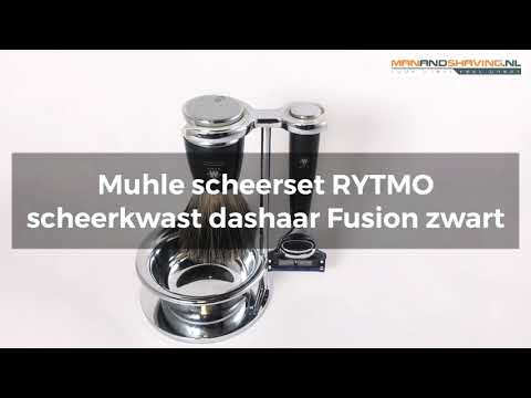 Muhle Shaving Set Rytmo S81M226SF - Dasaar - Fusion - Negro