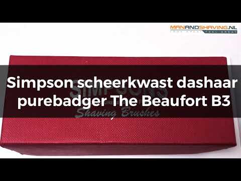 Simpson Shaving Brush Badger Hair PureBadger The Beaufort B3