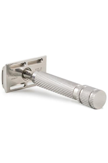 RazoRock Game Changer safety razor .68-P HD-handle RVS - Manandshaving - RazoRock