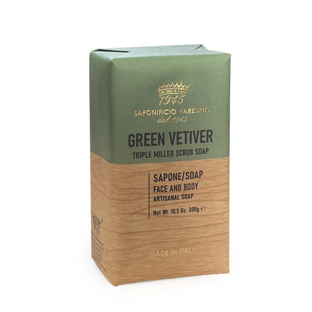 Saponificio Varesino ambachtelijke badzeep Green Vetiver 300gr - Manandshaving - Saponificio Varesino