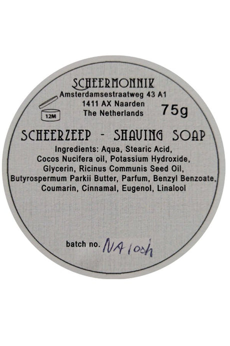 Scheermonnik scheercrème 1778 Beau Brummell 75gr - Manandshaving - Scheermonnik