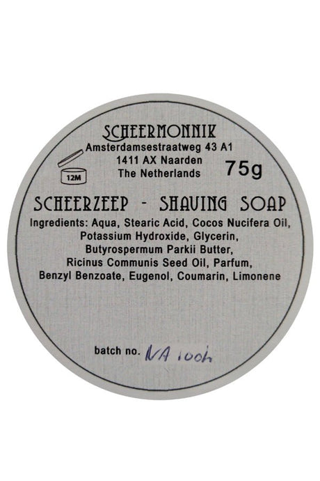 Scheermonnik scheercrème Soek 75gr - Manandshaving - Scheermonnik