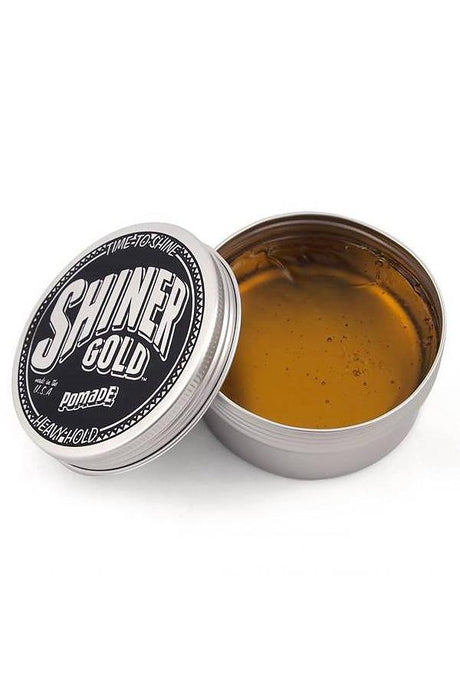 Shiner Gold Heavy Hold Pomade 113gr - Manandshaving - Shiner Gold