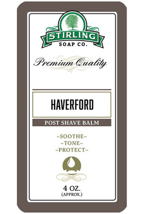 Stirling Soap Co. after shave balm Haverford 118ml - Manandshaving - Stirling Soap Co.