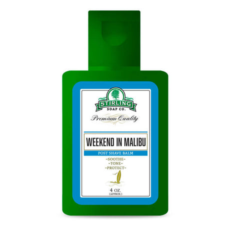 Stirling Soap Co. after shave balm Weekend in Malibu 118ml - Manandshaving - Stirling Soap Co.