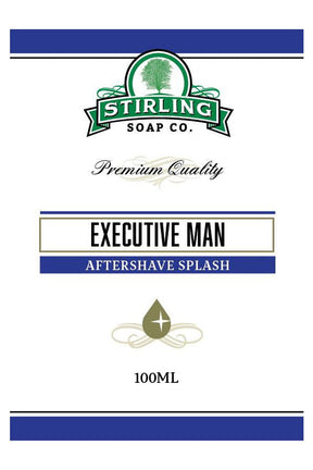 Stirling Soap Co. after shave Executive Man 100ml - Manandshaving - Stirling Soap Co.