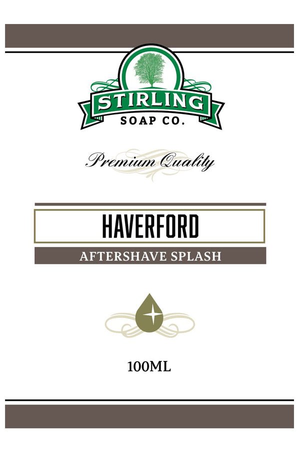 Stirling Soap Co. after shave Haverford 100ml - Manandshaving - Stirling Soap Co.