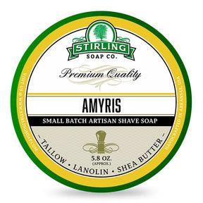 Stirling Soap Co. scheercrème Amyris 165ml - Manandshaving - Stirling Soap Co.
